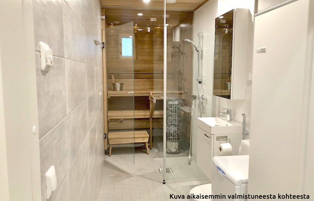 Myytävänä loma-asunto Syöte: loma-asunnossa on viihtyisä sauna.